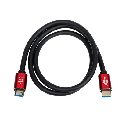 Кабель HDMI 5м RED/GOLD, 4K, VER 2.0